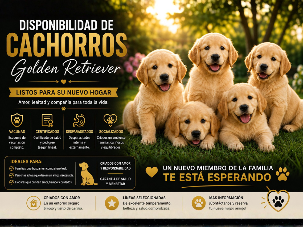 Golden Retriever - Cachorro Disponible