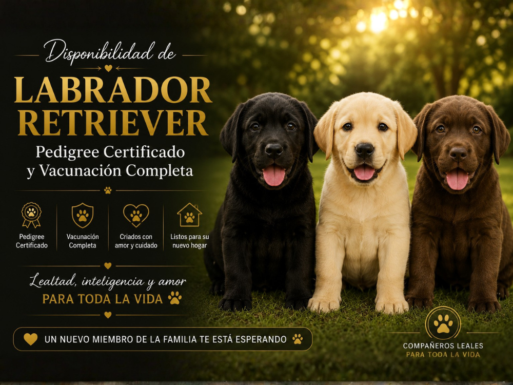 Labrador Retriever - Pedigree Certificado